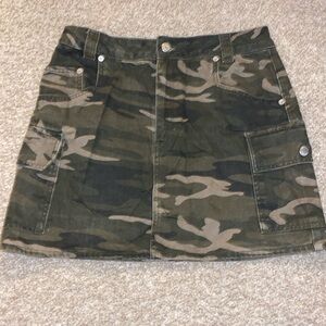 Gently Used Topshop Camo Mini Skirt